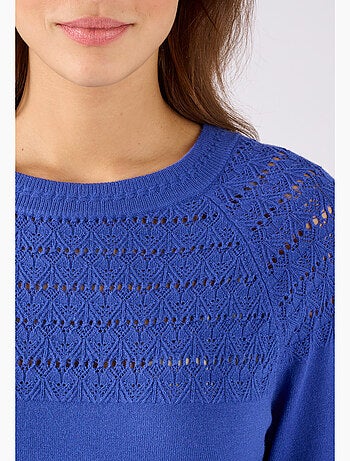 Pull jeu de maille fantaisie - Damart