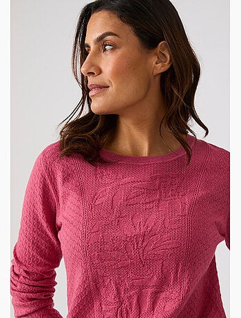Pull jeu de maille fantaisie - Damart
