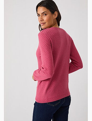 Pull jeu de maille fantaisie - Damart