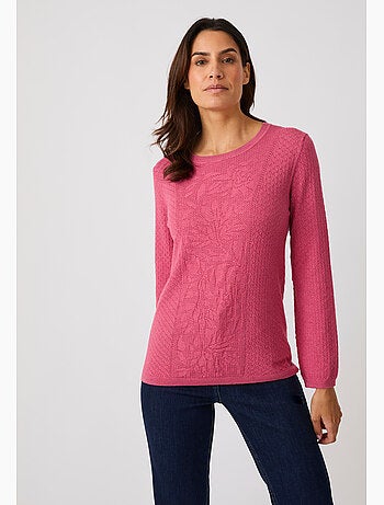 Pull jeu de maille fantaisie - Damart