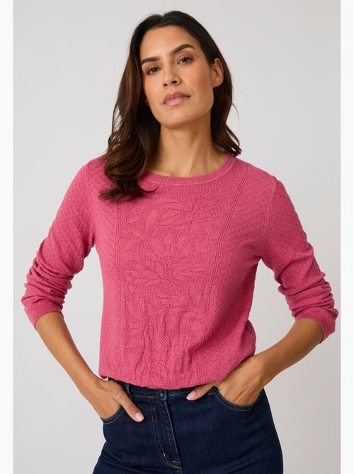 Pull jeu de maille fantaisie - damart - Kiabi Pull jeu de maille fantaisie - damart - Kiabi