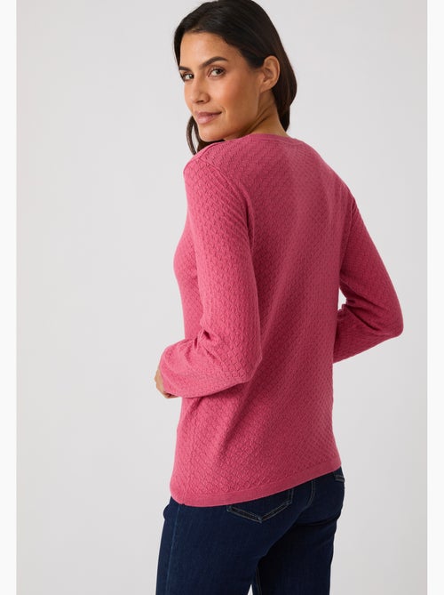 Pull jeu de maille fantaisie - damart - Kiabi Pull jeu de maille fantaisie - damart - Kiabi
