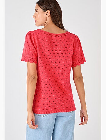 Pull jeu de maille fantaisie - Damart