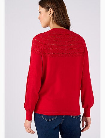 Pull jeu de maille fantaisie - Damart