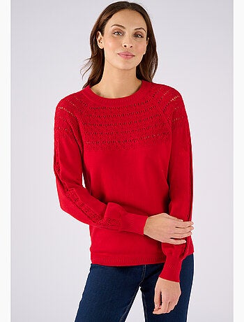 Pull jeu de maille fantaisie - Damart