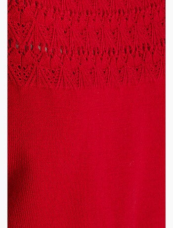 Pull jeu de maille fantaisie - Damart