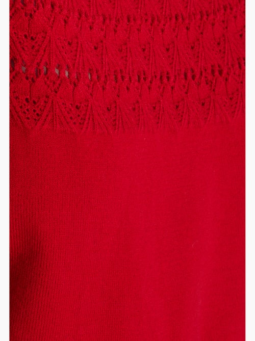 Pull jeu de maille fantaisie - Damart - Kiabi