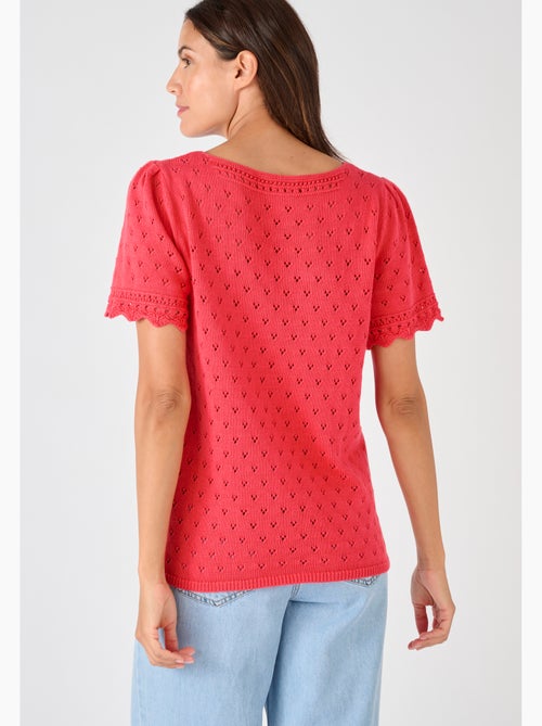 Pull jeu de maille fantaisie - Damart - Kiabi Pull jeu de maille fantaisie - Damart - Kiabi