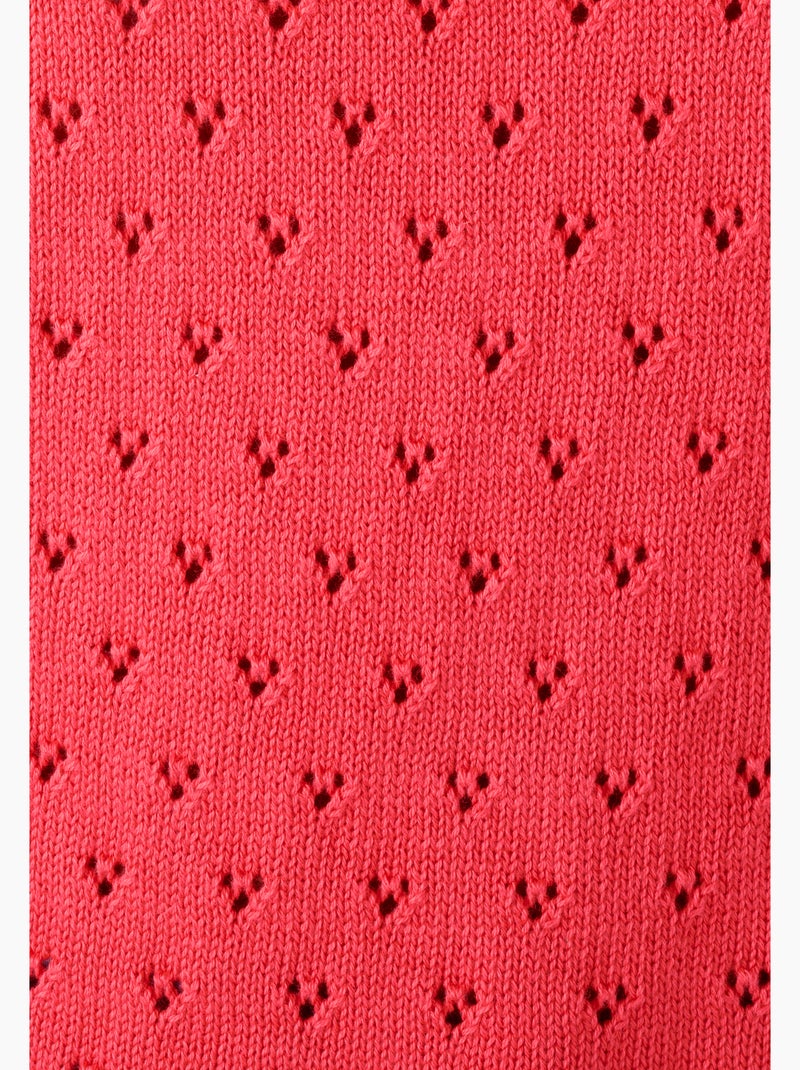 Pull jeu de maille fantaisie - Damart Rouge - Kiabi