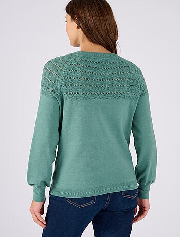 Pull jeu de maille fantaisie - Damart