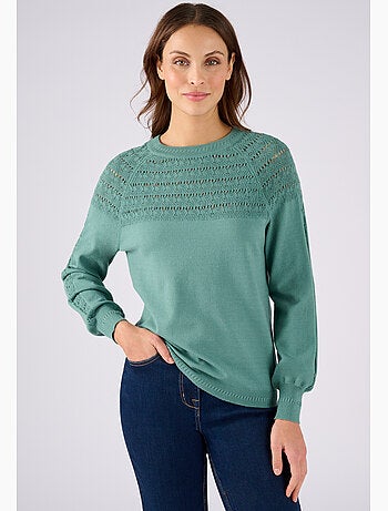 Pull jeu de maille fantaisie - Damart