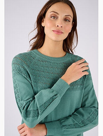 Pull jeu de maille fantaisie - Damart