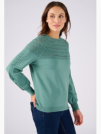 Pull jeu de maille fantaisie - Damart