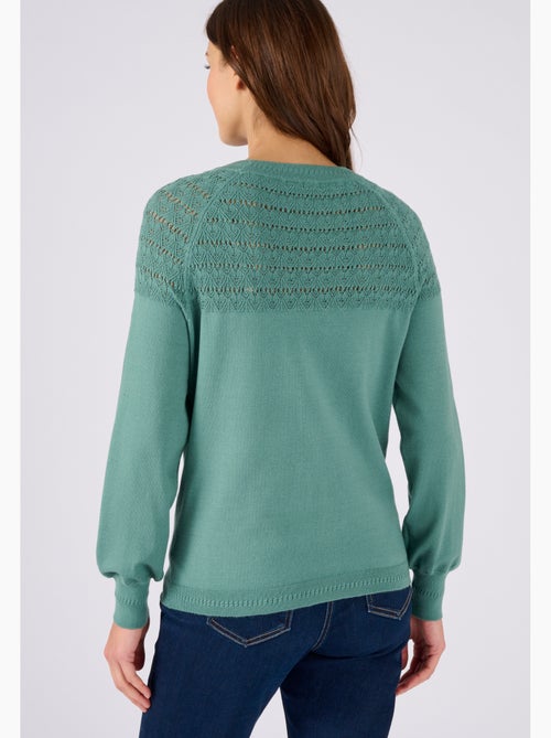 Pull jeu de maille fantaisie - Damart - Kiabi