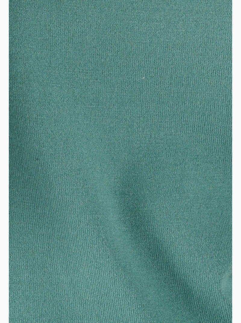 Pull jeu de maille fantaisie - Damart Vert Sauge - Kiabi
