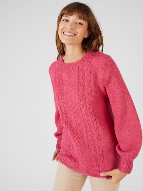 Pull jeu de maille fantaisie Thermolactyl - Damart - Kiabi