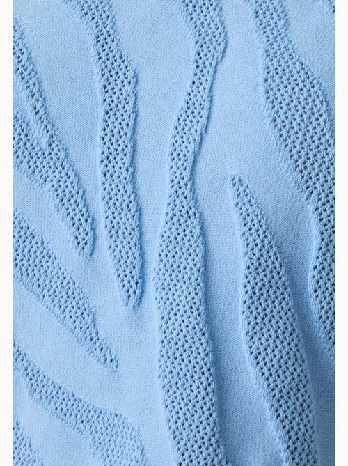 Pull jeu de maille motif zébré - Damart - Kiabi