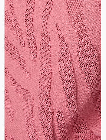 Pull jeu de maille motif zébré - Damart