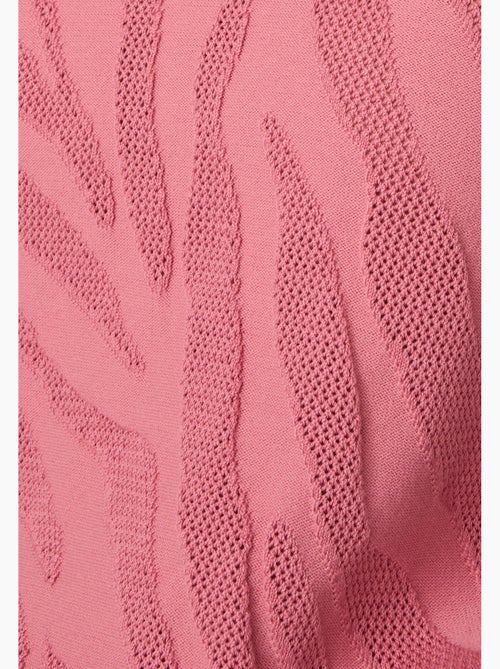 Pull jeu de maille motif zébré - Damart - Kiabi