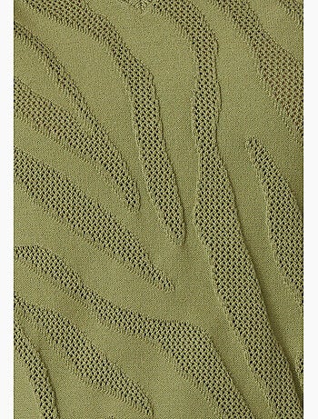 Pull jeu de maille motif zébré - Damart