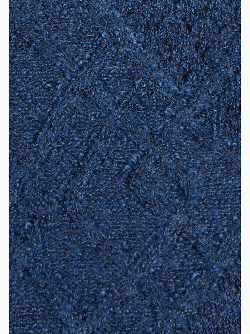 Pull jeu de points Thermolactyl - Damart Bleu marine - Kiabi