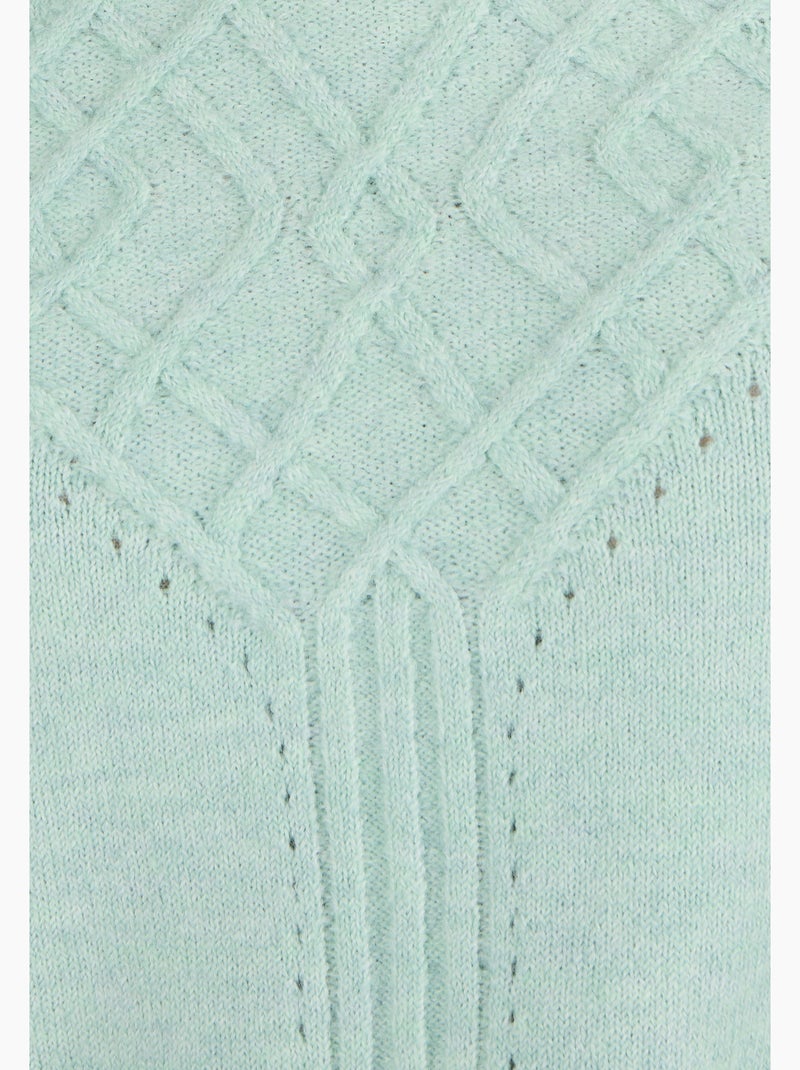 Pull jeu de points Thermolactyl - Damart Vert pastel - Kiabi