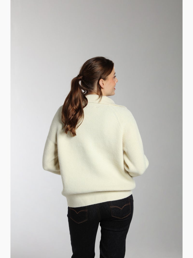 Pull Jorg  | Gerard Pasquier Avec Col Camionneur | Gerard Pasquier Ecru - Kiabi