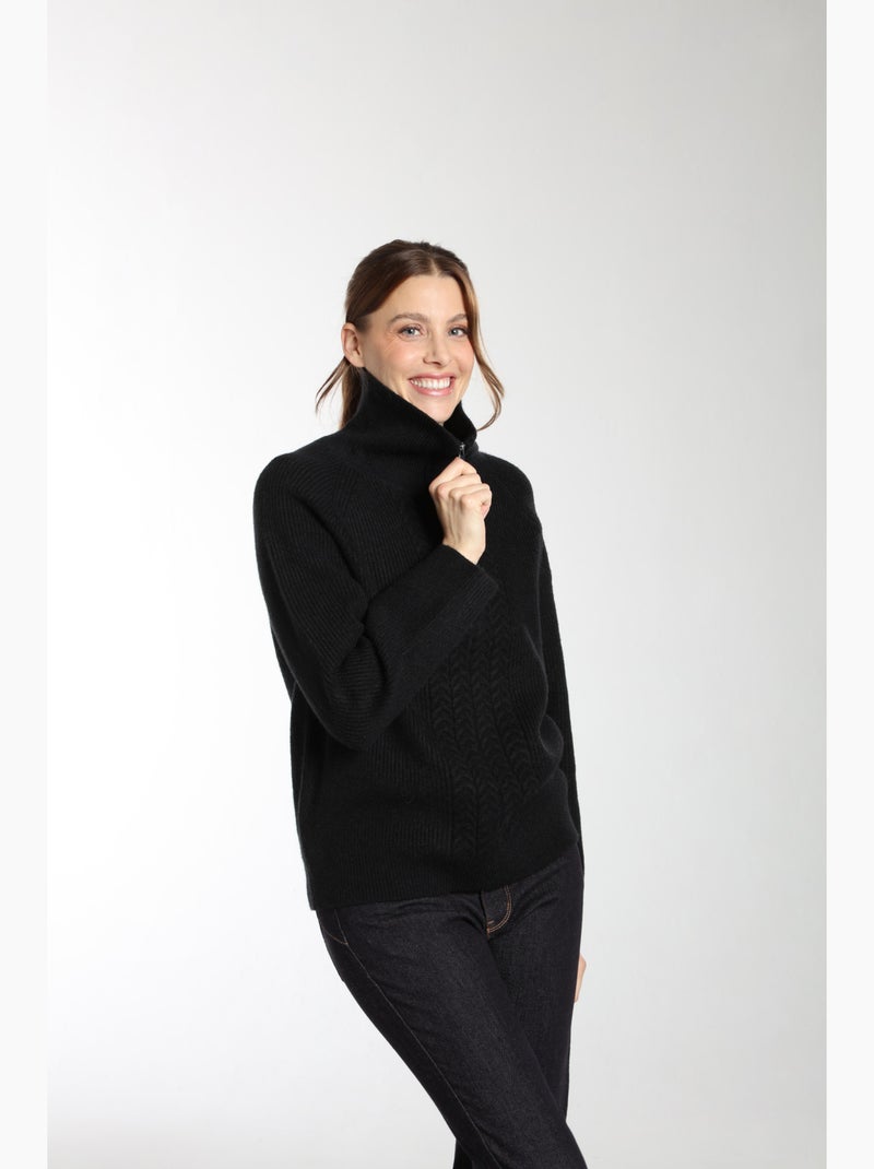 Pull Jorg  | Gerard Pasquier Avec Col Camionneur | Gerard Pasquier Noir - Kiabi
