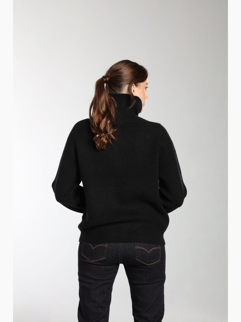 Pull Jorg  | Gerard Pasquier Avec Col Camionneur | Gerard Pasquier Noir - Kiabi