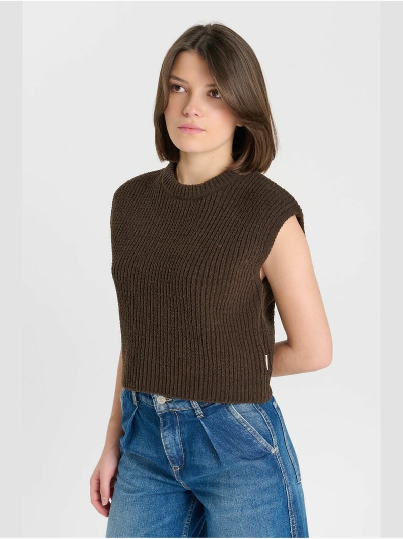 Pull JOUAGI 'Le Temps Des Cerises' Marron - Kiabi