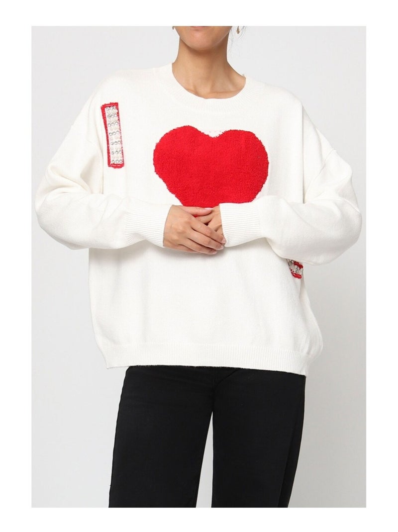 Pull Kebello Blanc - Kiabi