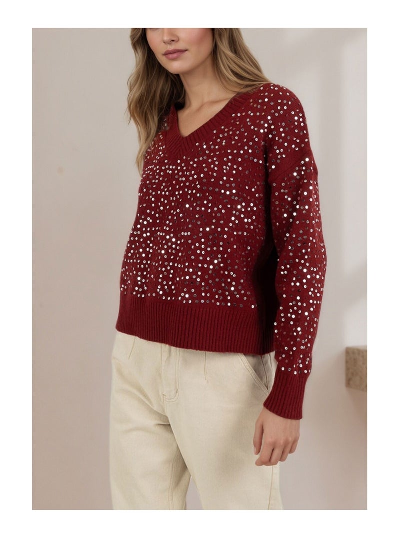 Pull Kebello Bordeaux - Kiabi