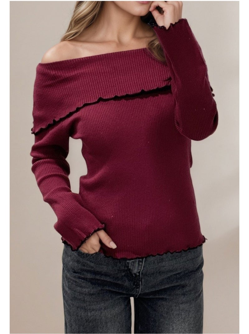 Pull Kebello Bordeaux - Kiabi