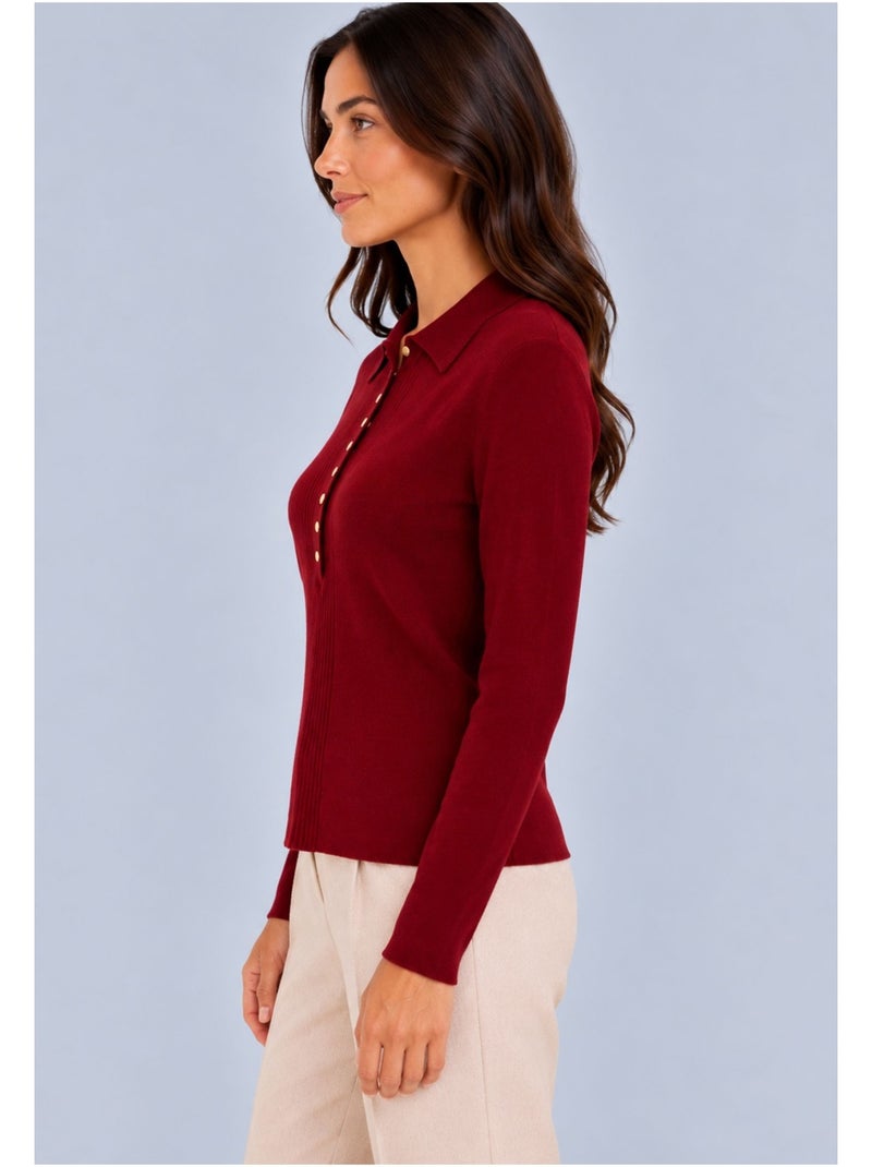 Pull kebello Bordeaux - Kiabi