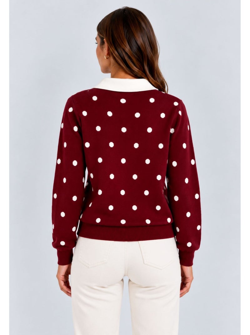 Pull kebello Bordeaux - Kiabi