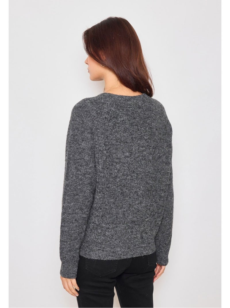 Pull Kebello gris anthracite - Kiabi