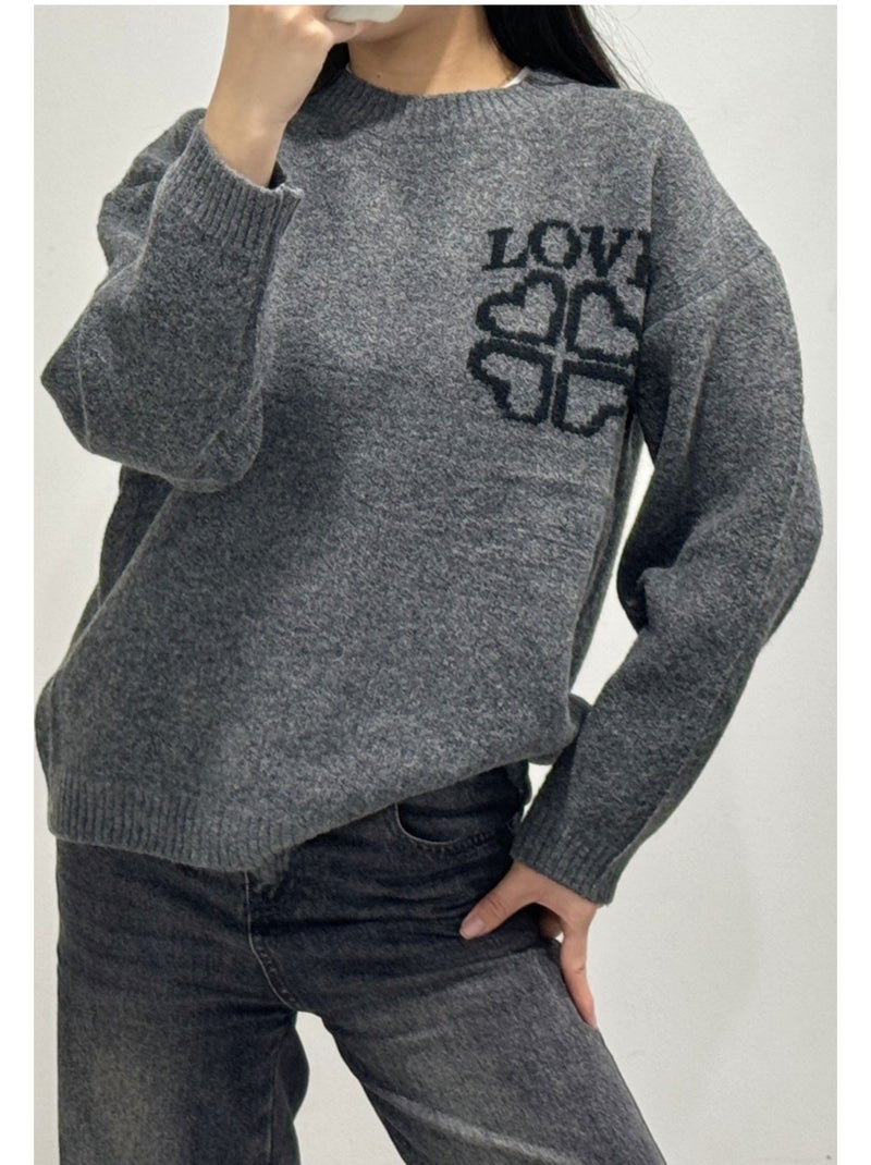 Pull Kebello gris anthracite - Kiabi