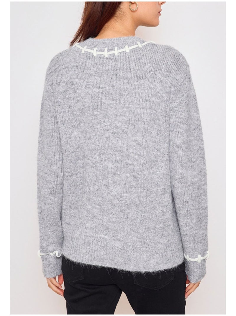 Pull Kebello Gris - Kiabi