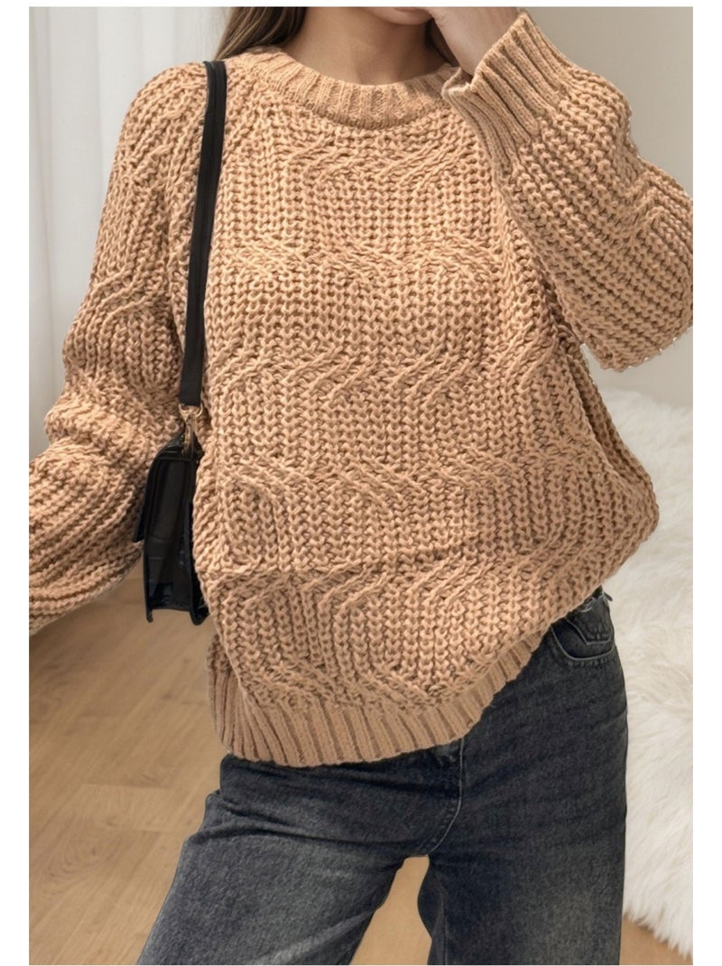 Pull Kebello Marron - Kiabi