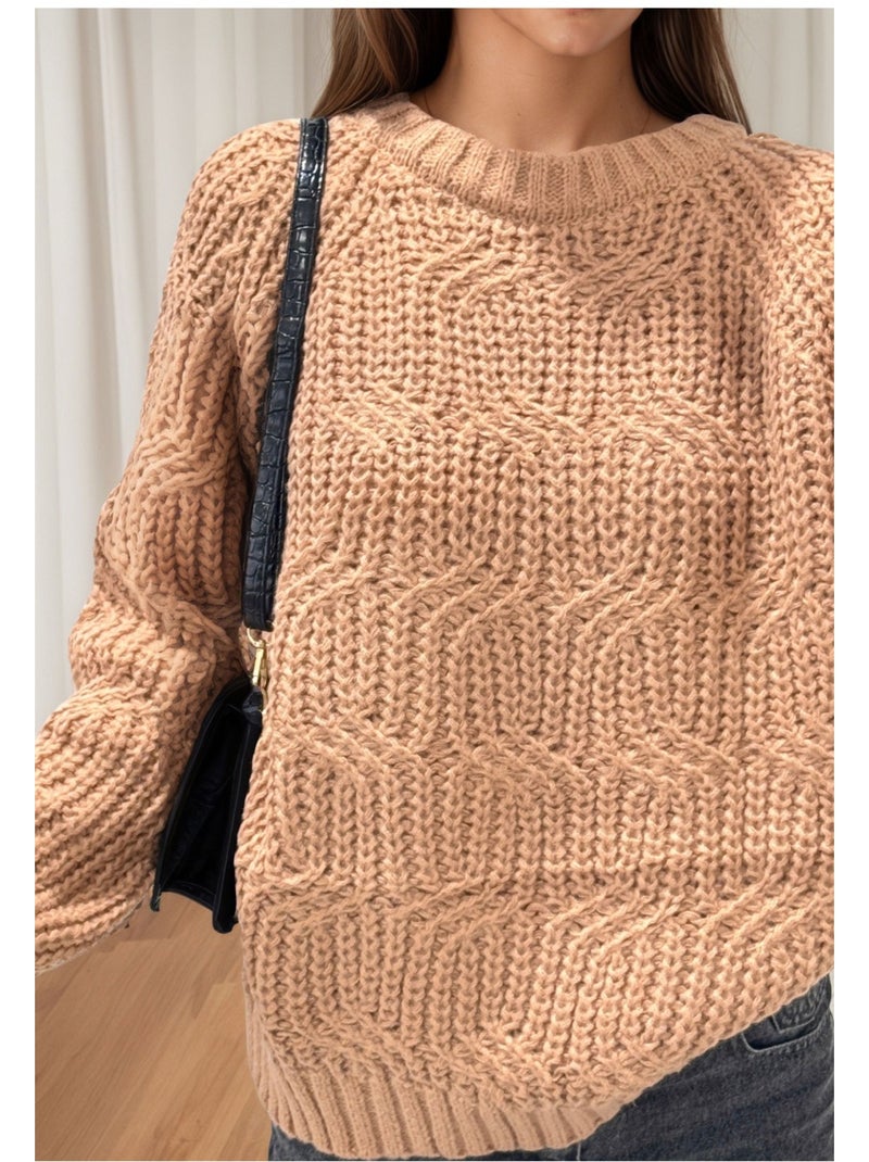 Pull Kebello Marron - Kiabi