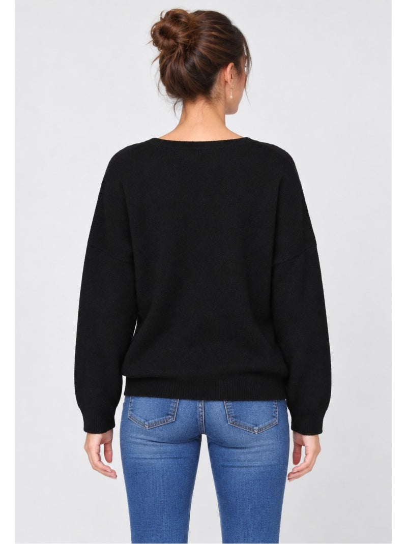 Pull kebello Noir Noir - Kiabi
