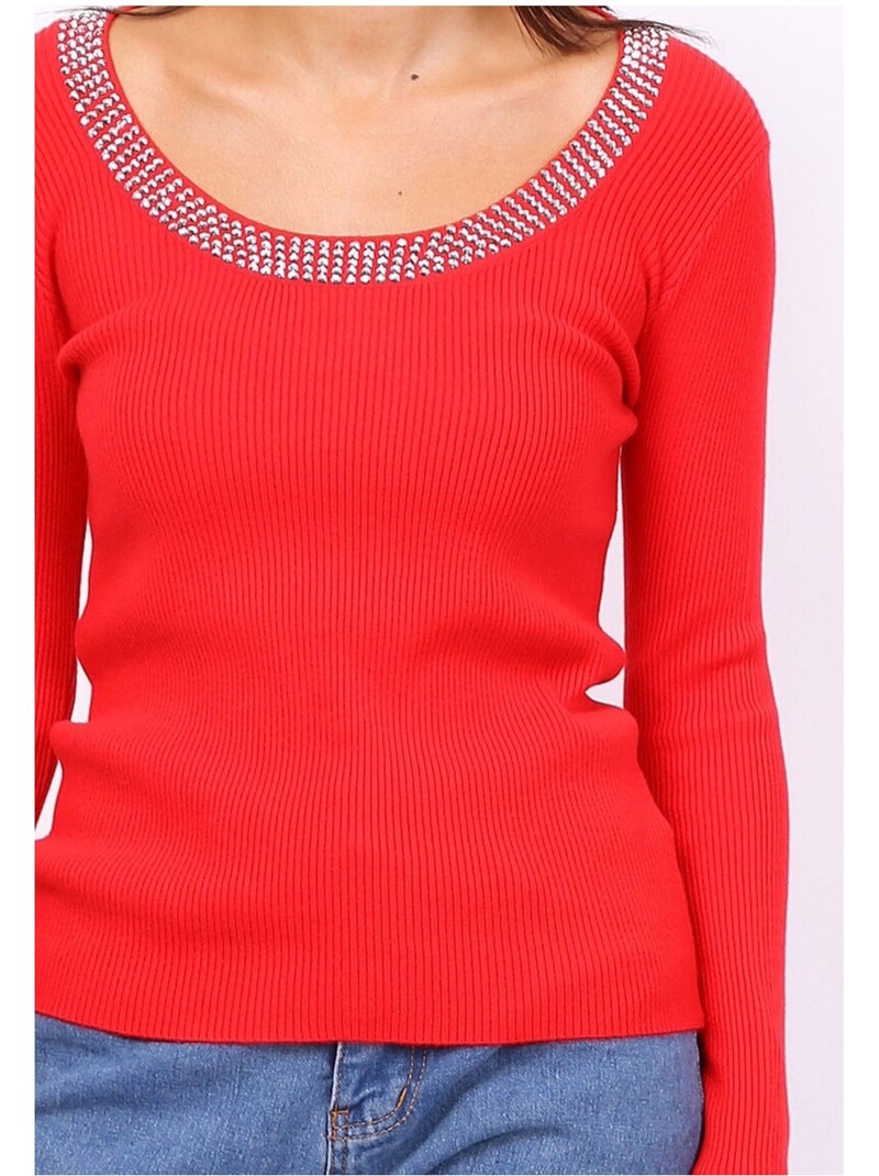 Pull Kebello Rouge - Kiabi