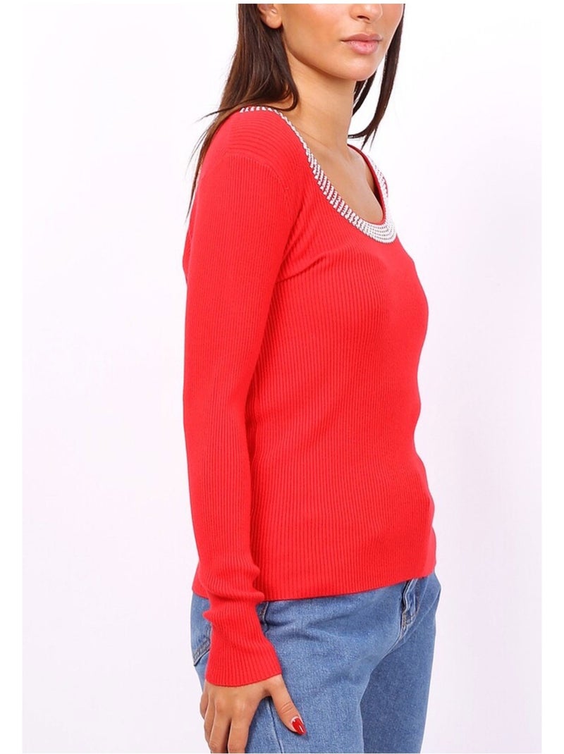 Pull Kebello Rouge - Kiabi