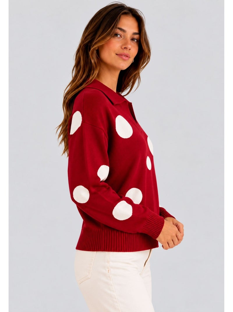 Pull kebello Rouge - Kiabi