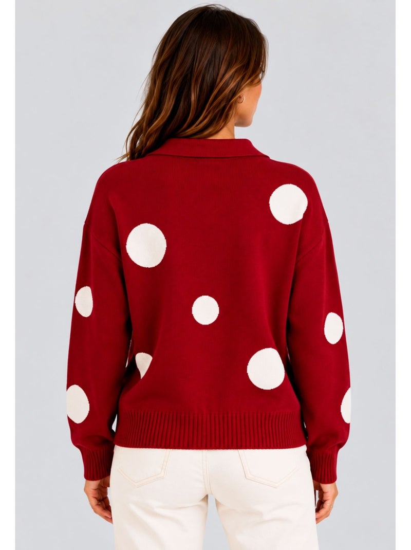 Pull kebello Rouge - Kiabi