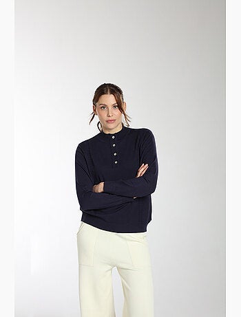 Pull Lady | Gerard Pasquier Avec Col Pattes De Boutonnière | Gerard Pasquier