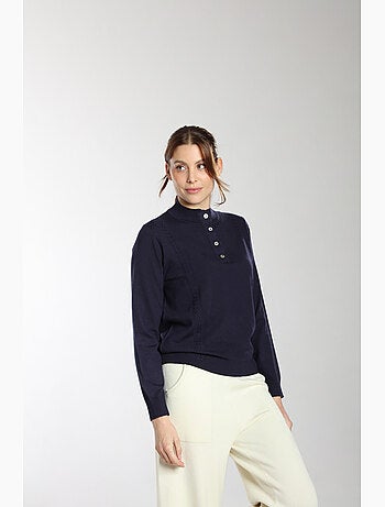 Pull Lady | Gerard Pasquier Avec Col Pattes De Boutonnière | Gerard Pasquier