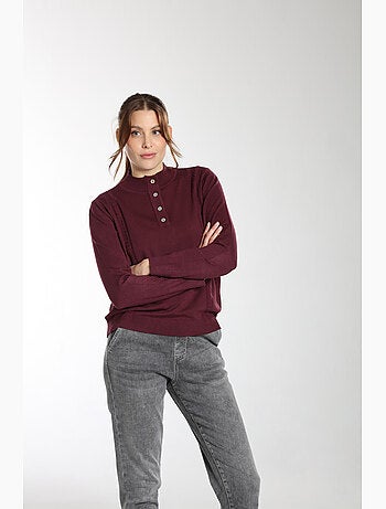 Pull Lady | Gerard Pasquier Avec Col Pattes De Boutonnière | Gerard Pasquier