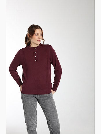 Pull Lady | Gerard Pasquier Avec Col Pattes De Boutonnière | Gerard Pasquier