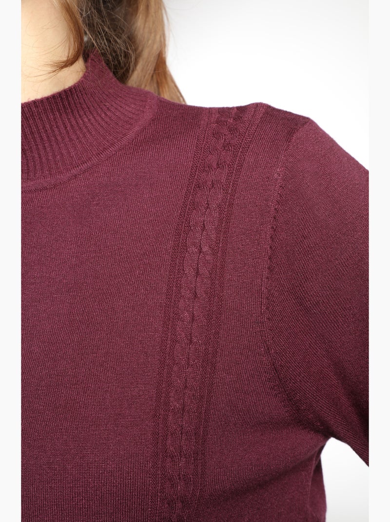 Pull Lady  | Gerard Pasquier Avec Col Pattes De Boutonnière | Gerard Pasquier Bordeaux - Kiabi